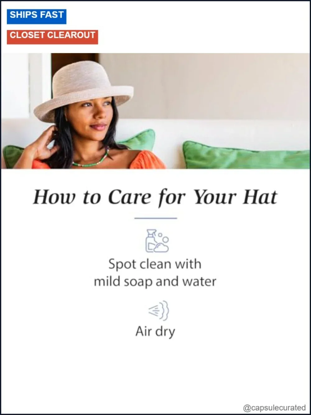 Packable Women's Sun Hat with Adjustable Drawstring, 3